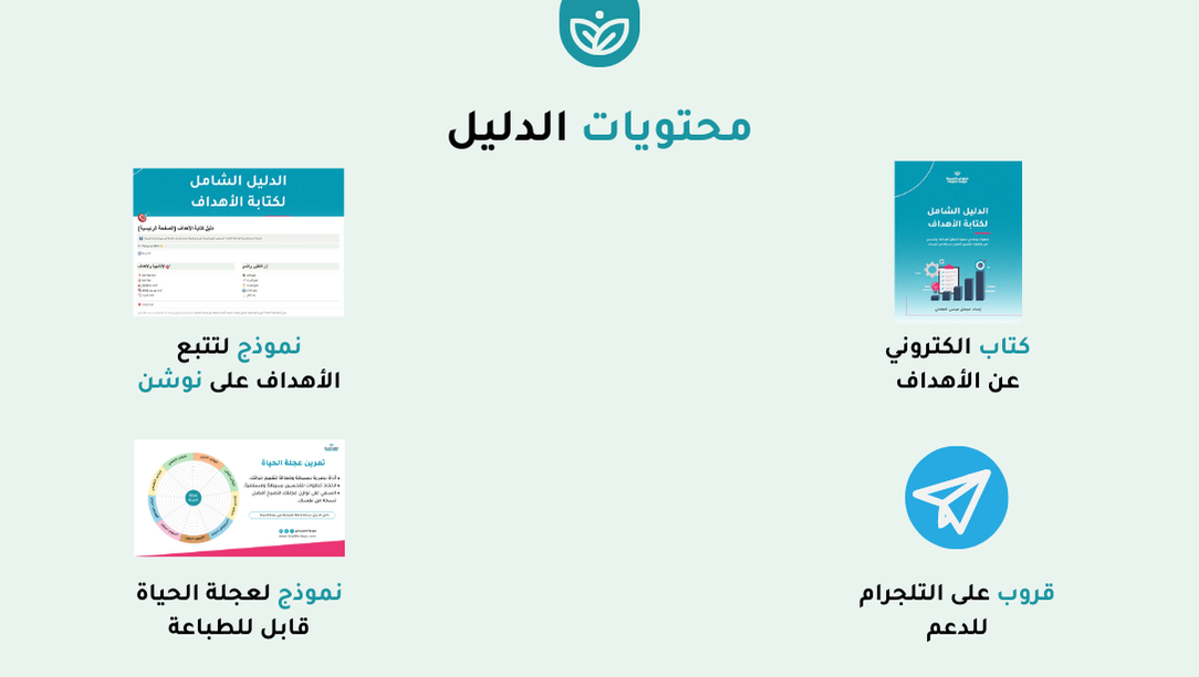 🎯 الدليل الشامل لكتابة الأهداف (كتاب الكتروني + نموذج لتتبع الأهداف على نوشن) - 5